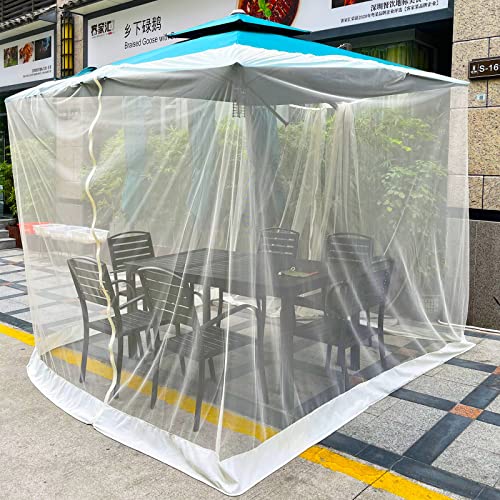 7.5-11ft Patio Umbrella Mosquito Netting