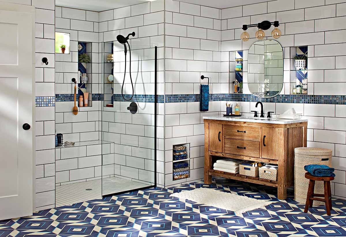 grey mosaic tile for shower floor        <h3 class=