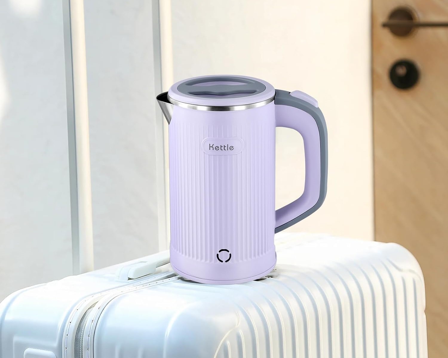 0.5L Portable Electric Kettle, Mini Travel Kettle, Stainless Steel Water Kettle - Perfect for Traveling Cooking Noodles, Boiling Water, Eggs