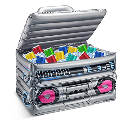 80s Party Decorations Inflatable Boom Box Beverage Cooler