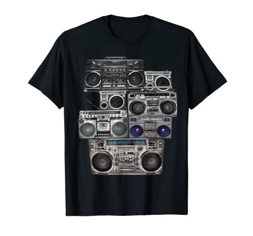 80s Retro Boom Box Radio T-Shirt