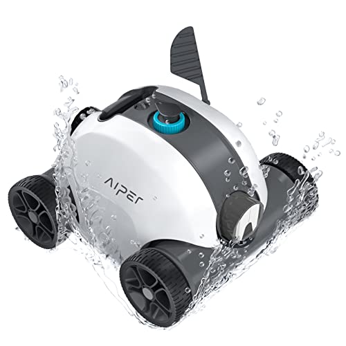 AIPER Cordless Pool Cleaner: Dual-Drive Motors, Self-Parking, 90 Mins Cleaning