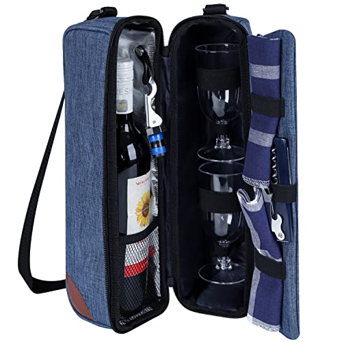 ALLCAMP Wine Tote Bag with Cooler