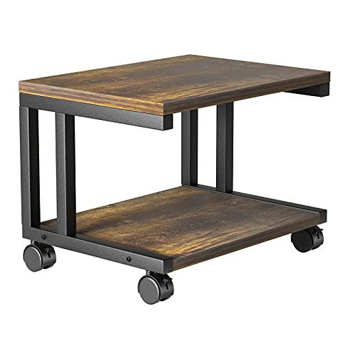 AMERIERGO Printer Table Stand with Storage and 4 Wheels