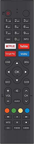 Amtone Replacement Remote Control for Sceptre Smart Android TV