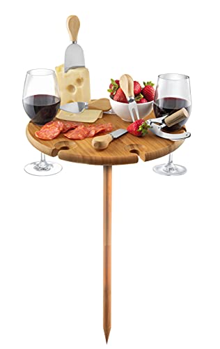 Bamboo Wine Picnic Table