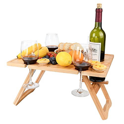 Bamboo Wine Picnic Table