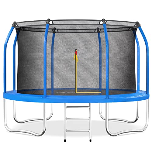 BCAN 12FT Trampoline with Enclosure - 480LBS Weight Capacity