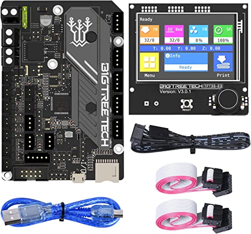 BigtreeTech SKR Mini E3 V3.0 Control Board & TFT35 E3 V3.0.1 Touch Screen Display: 32-Bit Silent Board with TMC2209 UART Stepper Driver Compatible with Ender 3/5, Pro/V2 3D Printers