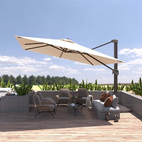 BLUU REDWOOD Square Patio Umbrella