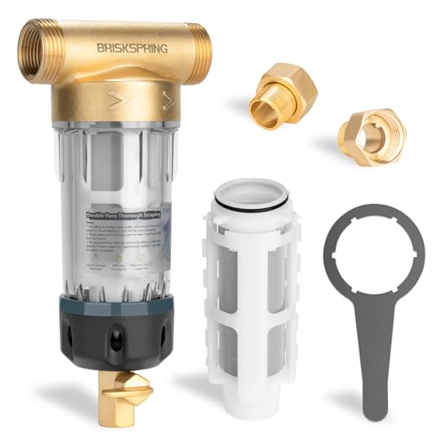 BriskSpring Well Water Filter System: 300 Micron, BPA Free