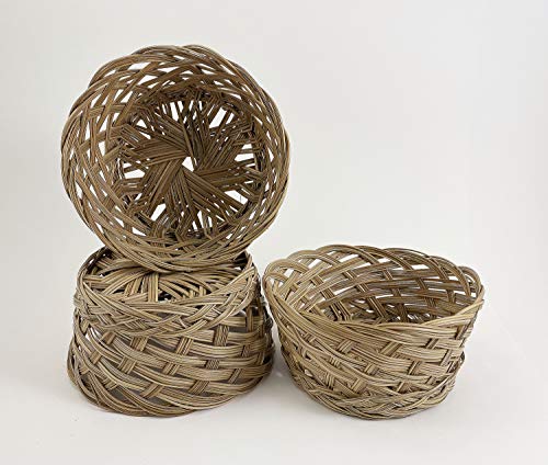 CalCastle Woven Bread Roll Natural Coco Baskets