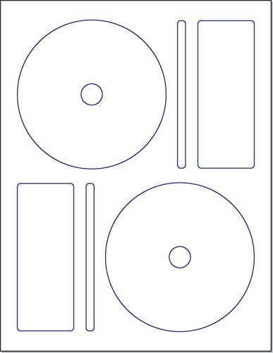 CD/DVD Labels – 50 Sheets (100 Labels)