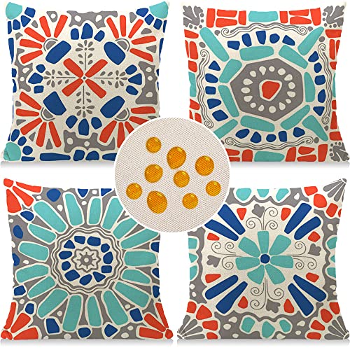 Cirzone Outdoor Pillow Covers Set of 4