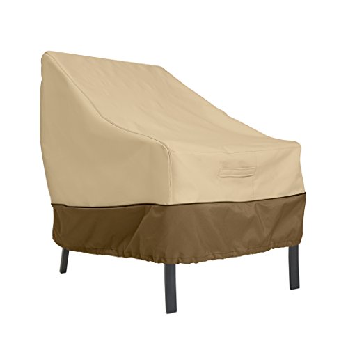 Classic Accessories Veranda 38" Patio Lounge Chair Cover in Pebble/Bark/Eart