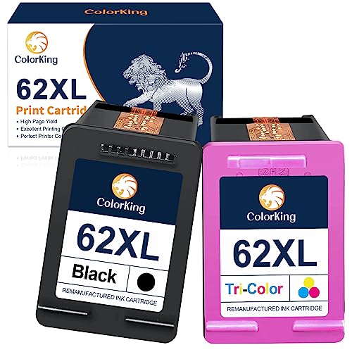 ColorKing 62XL Ink Cartridges for HP Envy & OfficeJet Printers