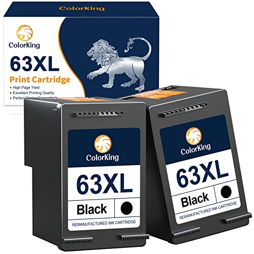 ColorKing Remanufactured HP 63XL Black Ink Cartridges