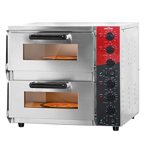 Crosson 16" Electric Pizza Oven with Pizza Stone, Indoor Use, 120V/3200W
