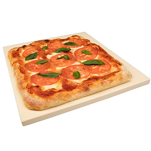 CucinaPro Pizza Stone- 16" x 14" Rectangular Baking Stone