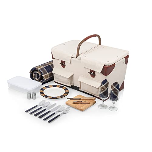 Deluxe Picnic Basket Set for 2