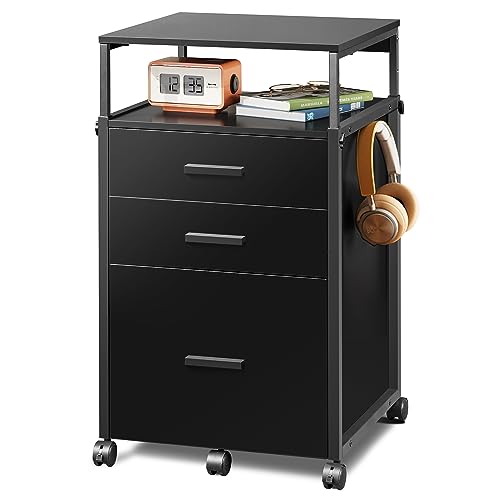 DEVAISE File Cabinet with Storage Drawers