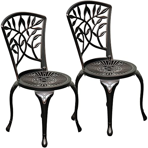 DWVO Cast Aluminum Patio Chairs Set