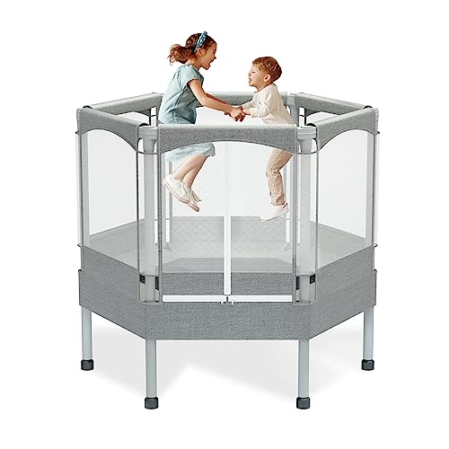 EL&IT·Wings Kids Trampoline with Safety Enclosure