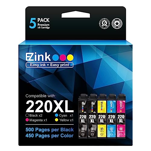 Epson 220XL Ink Cartridges 5-Pack