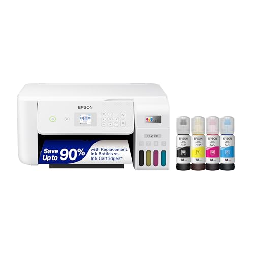 Epson ET-2800 Wireless Color All-in-One Supertank Printer