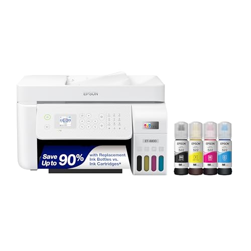 Epson EcoTank ET-4800 All-in-One Wireless Printer - Ideal Home Office Solution