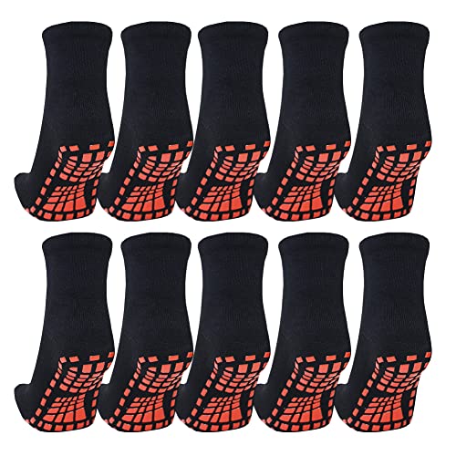 5pairs Black Anti-Slip Trampoline Socks For Adults And Children In Indoor  Amusement Center & Early Childhood Education Center, Yoga Socks, Spring/  Summer/ Autumn/ Winter Socks