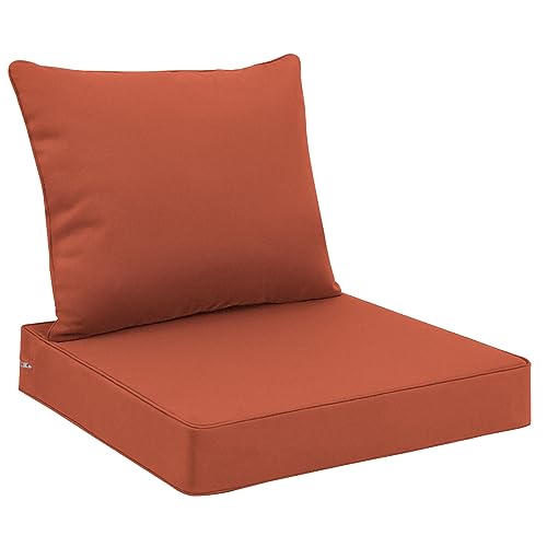 Favoyard 19x19 Inch Waterproof Outdoor Seat Cushion Set