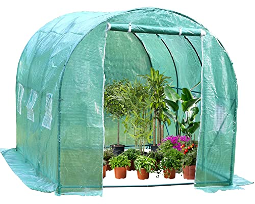 FDW 7x7x10 Outdoor Greenhouse Kit with Plant Shelves
