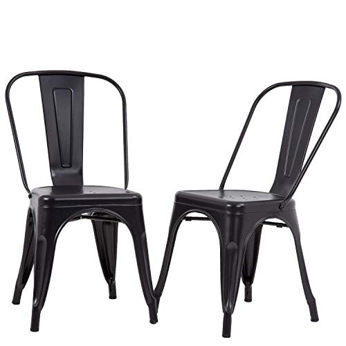 FDW Metal Dining Chairs Set
