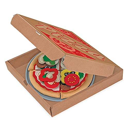 Felt Pizza Play Set For Kids Kitchen