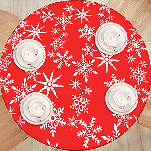 FGSAEOR Christmas Round Tablecloth