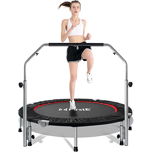 FirstE 48in Trampoline with Adjustable Heights Handrail
