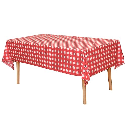 Fixwal 6 Pack Plastic Tablecloth