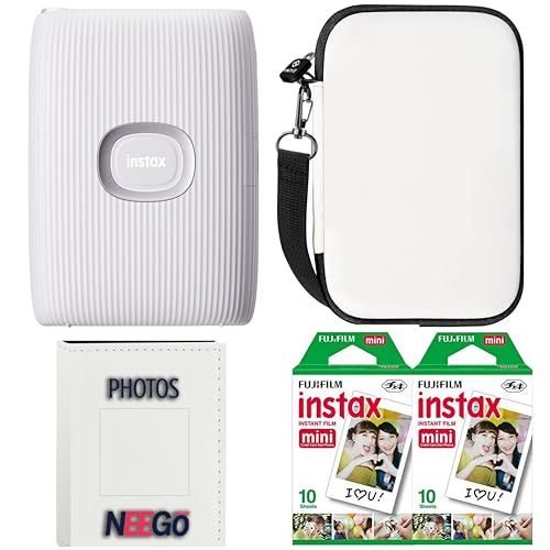 NEEGO Instax Mini Link 2 Smartphone Printer & Accessories (Clay White)