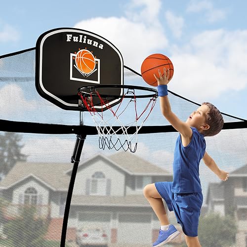 Fuliuna Trampoline Basketball Hoop