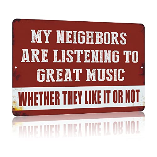 Funny Music Metal Tin Sign