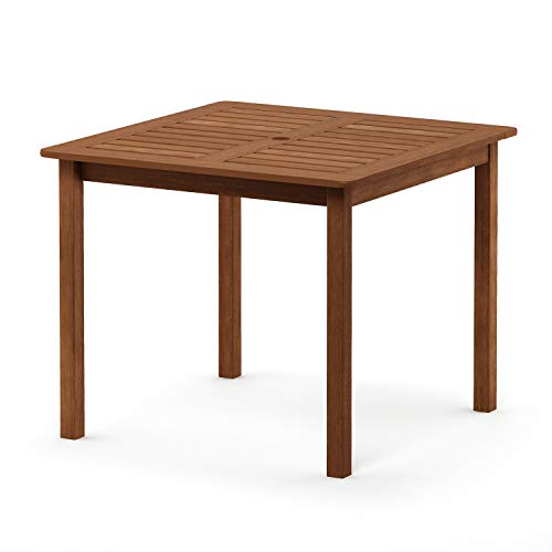 Furinno Tioman Hardwood Patio Furniture Square Table