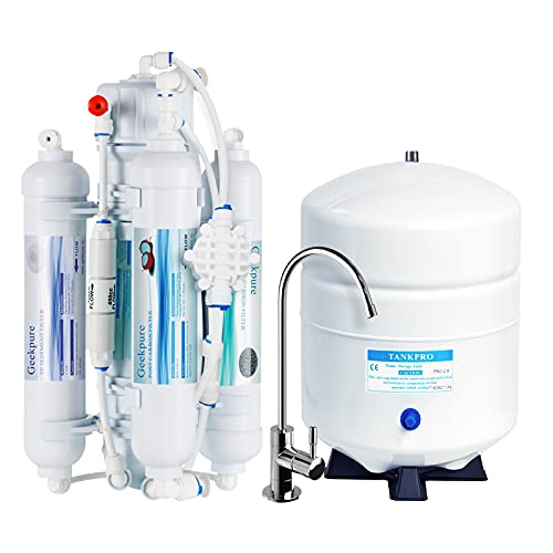Geekpure 4 Stage RO Water Filter -Portable-100 GPD