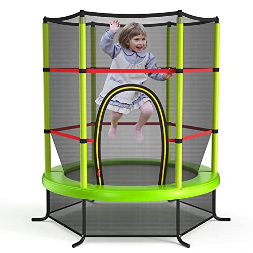 Giantex Kids Trampoline with Safety Enclosure Net