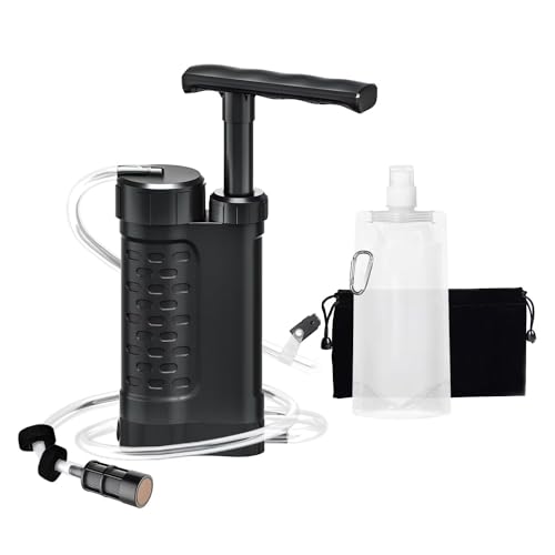 Ginkin Portable 5-Stage Water Filter Pump for Outdoor Use