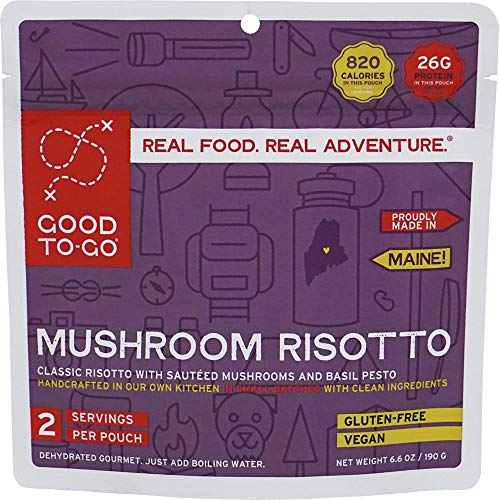Mushroom Risotto: Dehydrated Camping Meal by GOOD TO-GO