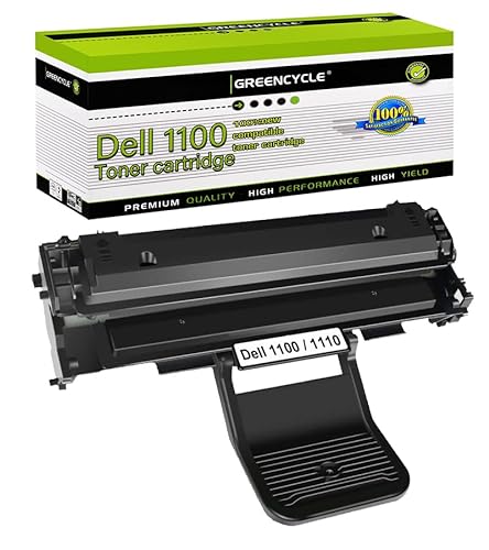 Greencycle Black Toner Cartridge - Dell 1110 Printer