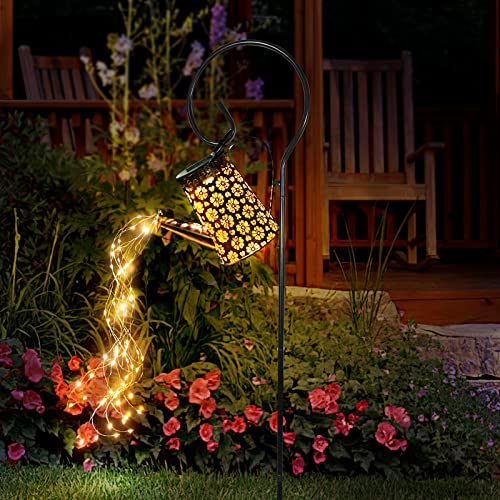 Hanging Solar Watering Can Lights