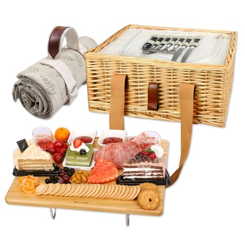 Hap Tim Picnic Basket for 2 with Folding Wine Table