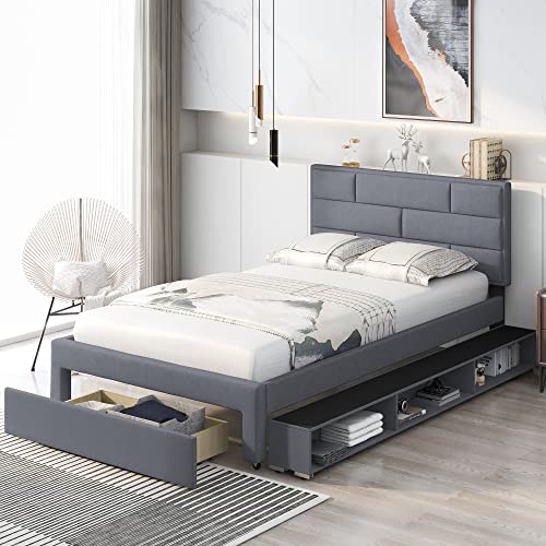 Harper & Bright Designs Full Size Storage Bed